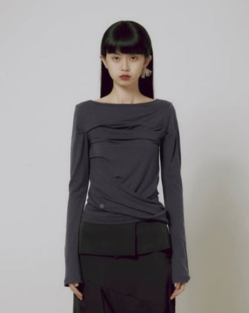 Drape Layered Long Sleeve